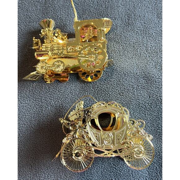 Danbury Mint Gold Ornaments Set of 12, preowned - Picture 8 of 9